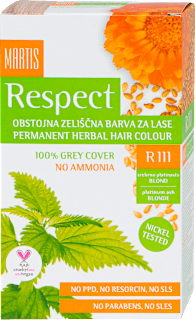 Boja za kosu – R111 srebrno platinasto plava Respect
