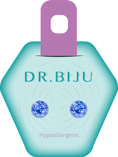 Xiri hipoalergene naušnice sapphire DR. BIJU