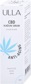 Vlažilni serum CBD anti-aging ULLA