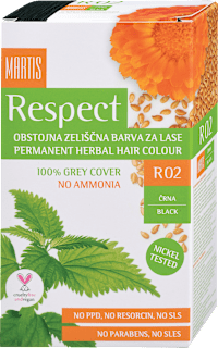 Barva za lase R02 Črna Respect