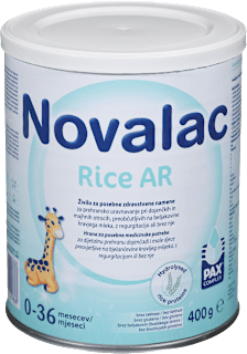 Živilo za posebne prehranske namene Rice AR, 0-36 m Novalac