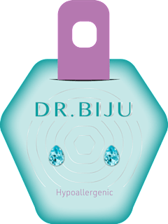 Hipoalergene naušnice aqua bohemica DR. BIJU