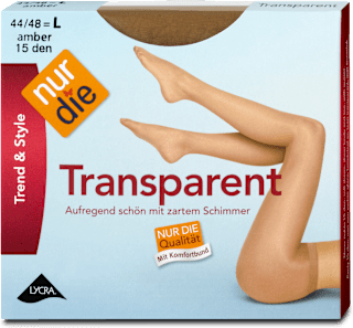 Trend & Style Transparent Strumpfhose amber 15 DEN, Gr. 44/48 nur die