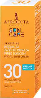 Krema za zaščito obraza pred soncem Sun Care SENSITIVE, ZF 30 AFRODITA