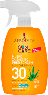 Mleko za zaščito pred soncem Sun Care, ZF 30 AFRODITA