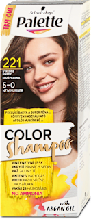 Tartós hajszínező, középbarna 5-0 (221) Palette COLOR Shampoo