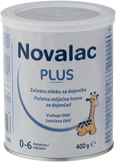 Začetno mleko za dojenčke PRE Plus, 0-6 m Novalac