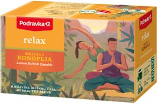 Čaj relax – melisa i konoplja, 20 vrećica PODRAVKA