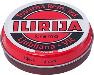 Krema za obuću - smeđa, 30 ml Ilirija