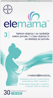Prehransko dopolnilo ELEMAMA 3, v času dojenja in za obdobje po porodu BAYER