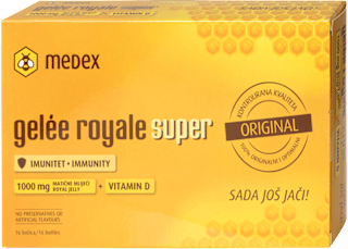gelee royale super matična mliječ + vitamin D Medex
