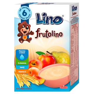 frutolino - instant pahuljice od žita, voća i mleka, od 6. meseca Lino