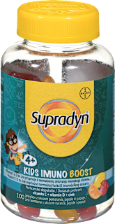 Prehransko dopolnilo z vitamon C in D ter cinkom, v obliki želejčkov Supradyn