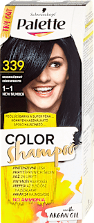 Farba na vlasy - 1-1 modročierny Palette COLOR Shampoo