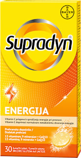 Šumeče tablete Energija Q10 Supradyn