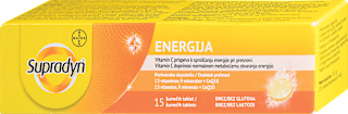 Šumeče tablete Energija s koencimom Q10 Supradyn
