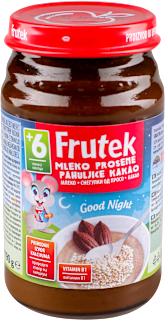 Good Night mliječna kašica od prosenih pahuljica i kakaa, 6+mj. Frutek