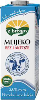 Mlijeko bez laktoze 2,8 % m.m. 'z bregov
