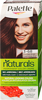 Tartós hajfesték, csokoládébarna 3-68 Palette naturals COLOR CREME