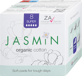 Ultra tanki damski vložki Organic Cotton Super Jasmin