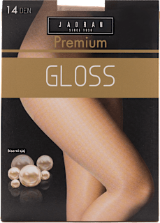 Premium Gloss hulahopke, 14 DEN, veličina 3 – Tamno drap  JADRAN ČARAPE