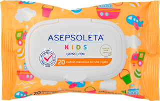 Kids nježno&čisto vlažne maramice ASEPSOLETA