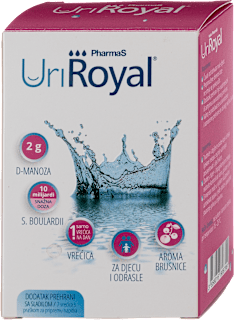 PharmaS UriRoyal® - dodatak prehrani sa sladilom, vrećice s praškom za pripremu napitka PharmaS