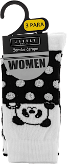 Women ženske čarape Walk, veličina 39 – 41 – Panda, 3 para JADRAN ČARAPE