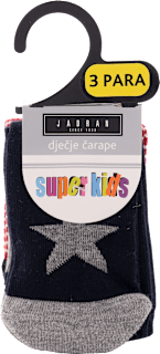 super kids dječje čarape, veličina 2 – Zvijezda, 3 para  JADRAN ČARAPE
