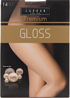 Premium Gloss hulahopke, 14 DEN, veličina 4 – Crna  JADRAN ČARAPE