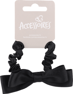 Gumica za kosu s mašnom – crna ACCESSOIRES
