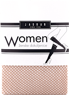 Women ženske mrežaste dokoljenke – Bež, 1 par JADRAN ČARAPE