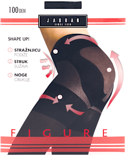 Shape Up! hulahopke Figure, 100 DEN, veličina 5 – Crna   JADRAN ČARAPE