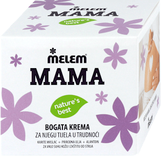 Bogata krema za njegu tijela u trudnoći Melem