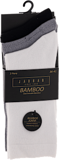 Bamboo sokne, veličina 36 – 41 – Crna, siva i bijela, 3 para  JADRAN ČARAPE