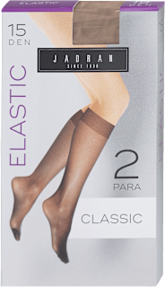 Elastic dokoljenke Classic, 15 DEN – Tamno drap, 2 para JADRAN ČARAPE