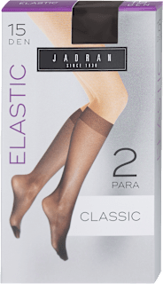 Elastic dokoljenke Classic, 15 DEN – Crna, 2 para JADRAN ČARAPE