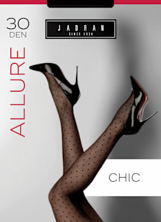 Allure hulahopke Chic, 30 DEN, veličina 3 – 4 – točkice JADRAN ČARAPE
