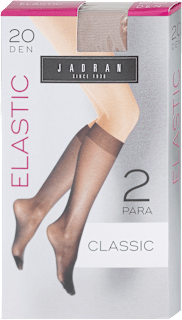 Elastic dokoljenke Classic, 20 DEN – Tamno drap, 2 para  JADRAN ČARAPE