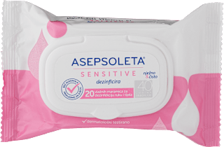 Sensitive osvježavajuće maramice ASEPSOLETA