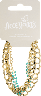 Narukvica – zlatna s tirkiznim detaljima ACCESSOIRES