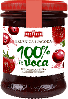 Voćni namaz - brusnica i jagoda PODRAVKA