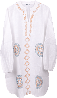 Tunika – bijela s detaljima, L/XL HOOT