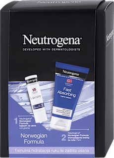 Poklon-paket za njegu ruku i usana Neutrogena