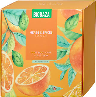 Aromatični darilni set za nego telesa Herbs & Spices Sunny Day Biobaza