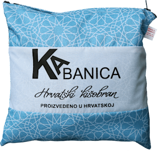 Kabanica - svjetloplava s uzorkom čipke, vel. L/XL Hrvatski kišobran