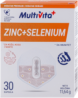 ZINK + SELENIUM kapsule za imunitet, kožu, kosu i nokte Multivita