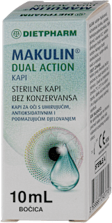 Makulin Dual Action kapi za oči DIETPHARM