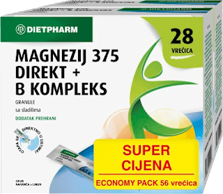 Magnezij 375 Direkt + B kompleks DIETPHARM
