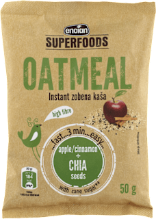 Superfoods zobena kaša – jabuka, cimet i chia sjemenke encian